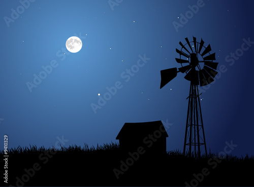 Moonlit Farm