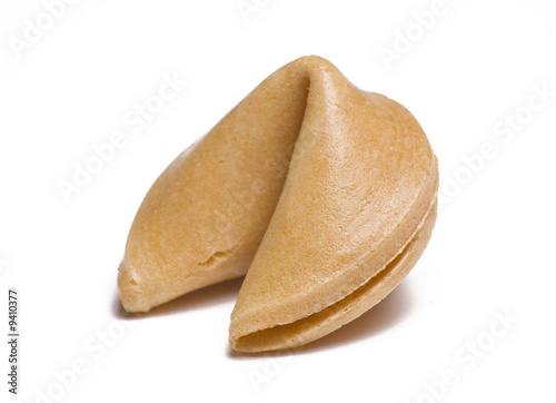 Fortune Cookie on White