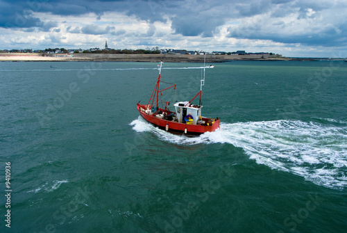 Fishing boat against the Br...
