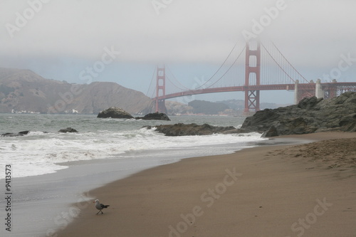 Golden Gate Bridge view from Baker Beach