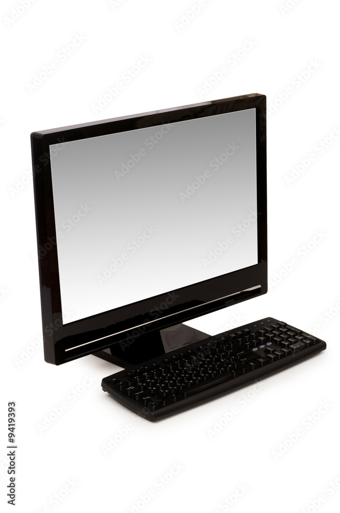 Desktop computer isolated on the white background Desktop computer isolated on the white background