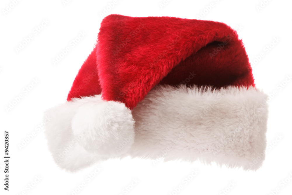 Santa's red hat isolated on white Santa's red hat isolated on white
