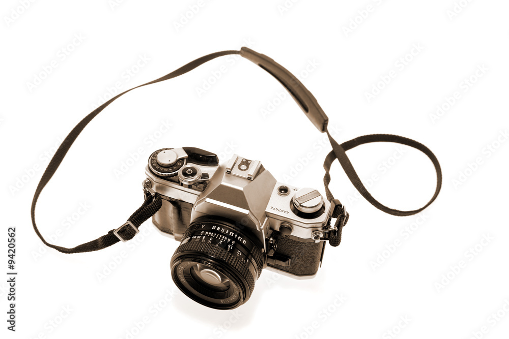 Camera on white Camera on white