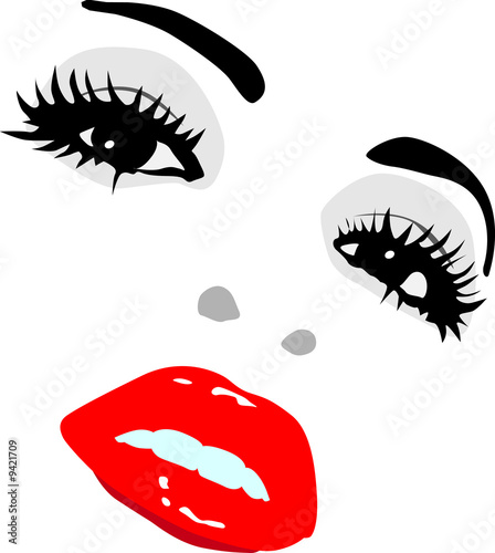 Visage féminin