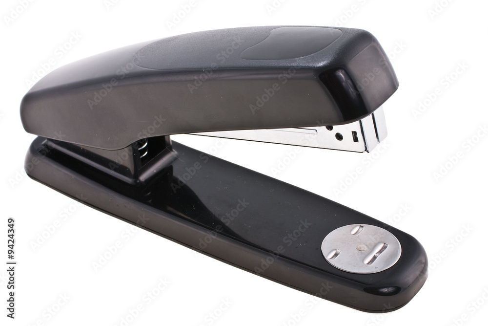 Stapler for papers on a white background Stapler for papers on a white background