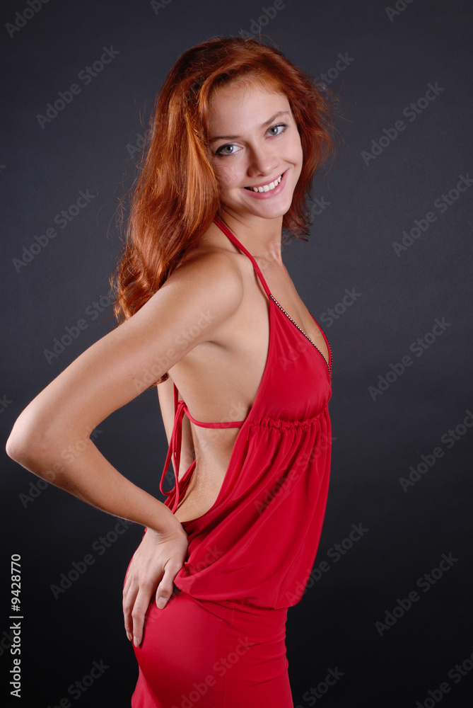 .Beautiful redheaded girl .Beautiful redheaded girl