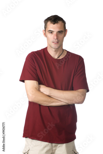 man with arms crossed standing up