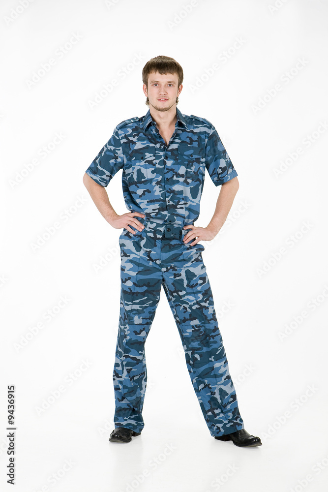 Fototapeta premium Young man in the uniform