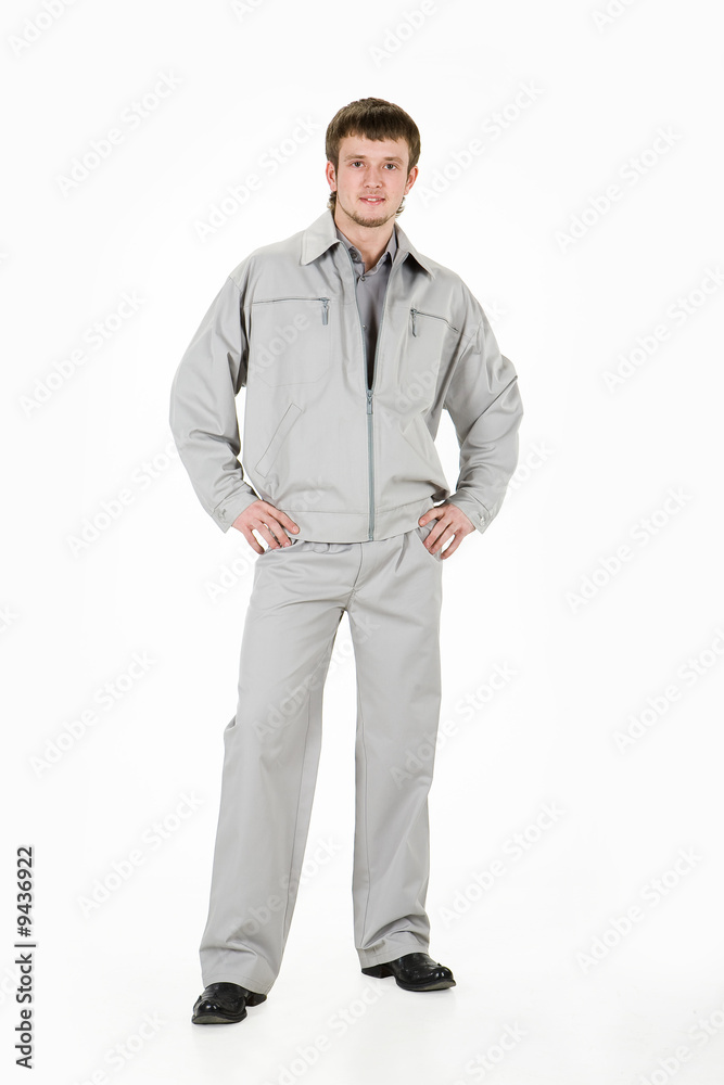 Young man in the uniform
