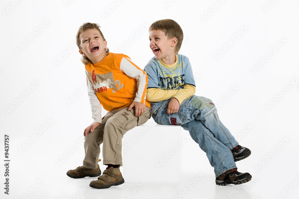 Boys in different actions