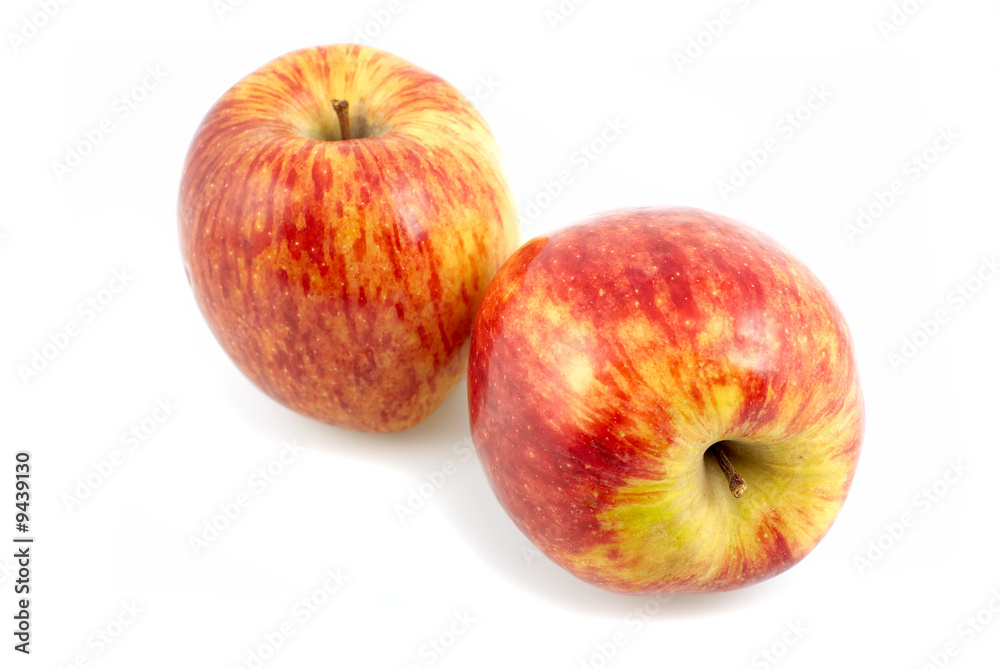 Two apple isolated on white Two apple isolated on white