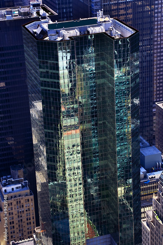 Building Reflections Skyscraper Glass New York City