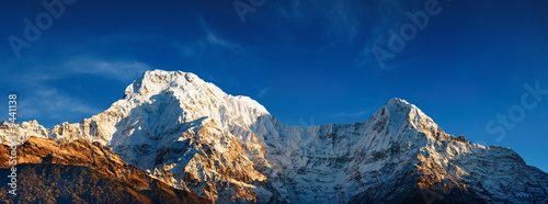 Mount Annapurna South at sunrise, Himalaya, Nepal