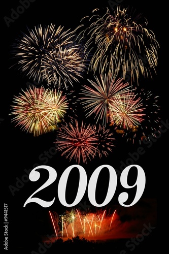 calfeux d'artifices du nouvel an