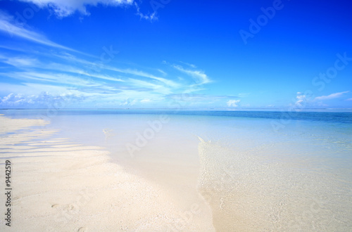 Empty beach in Maldives