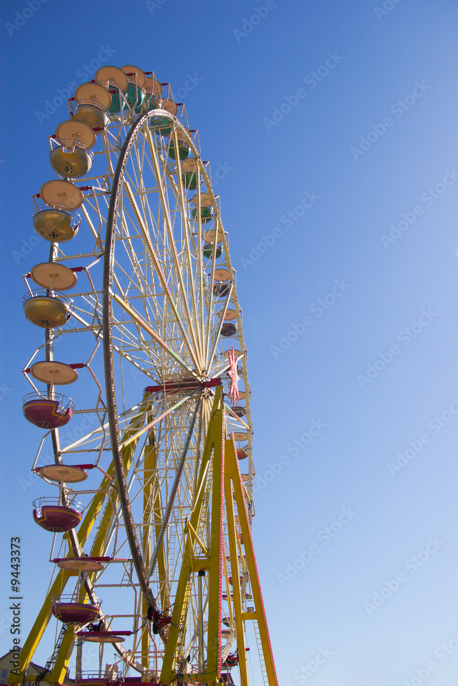 observation wheel on sunny day observation wheel on sunny day