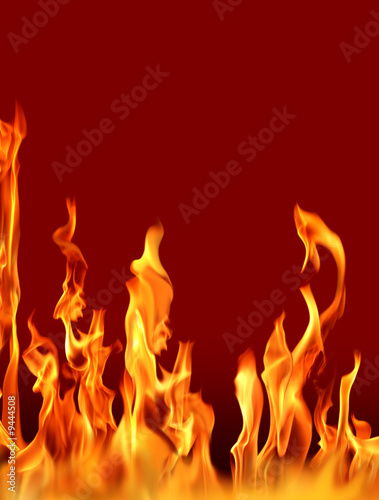actual photographs of fire flames over red