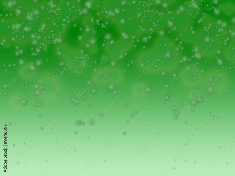 Green Bubble Background