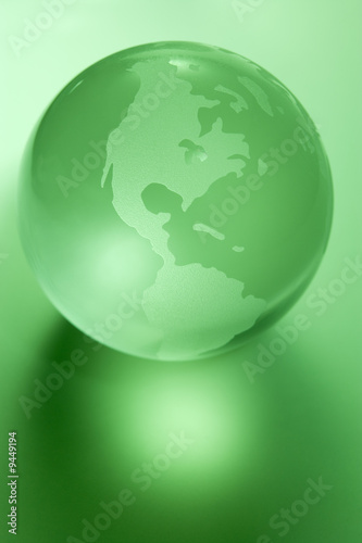 Green Colored Globe