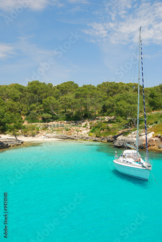 beach on the island mallorca