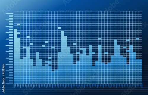 Blue eqalizer backgound, vector illustration