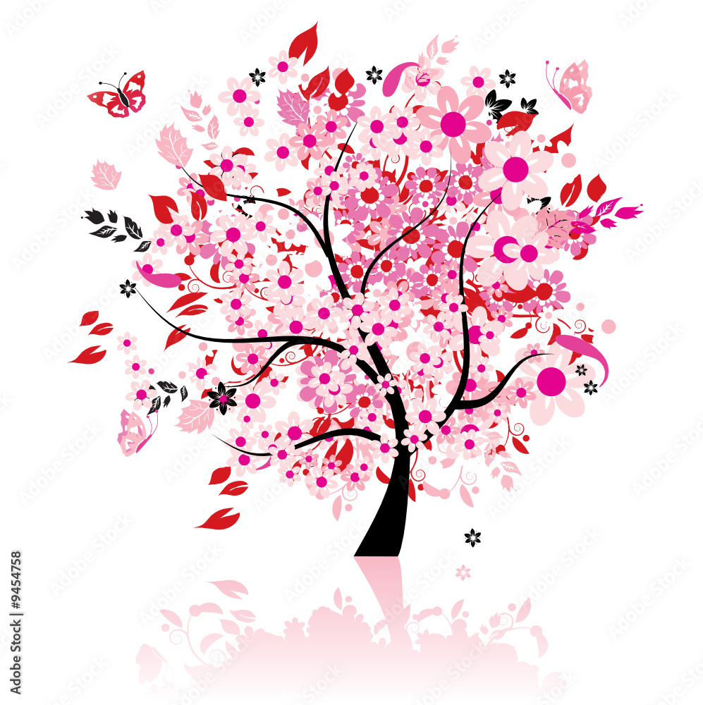 Floral tree beautiful
