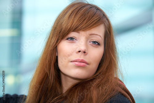 Portrait of teenage girl in outdoor location