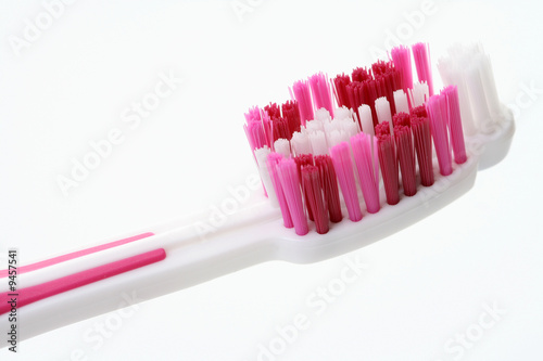one toothbrush isolated on white background
