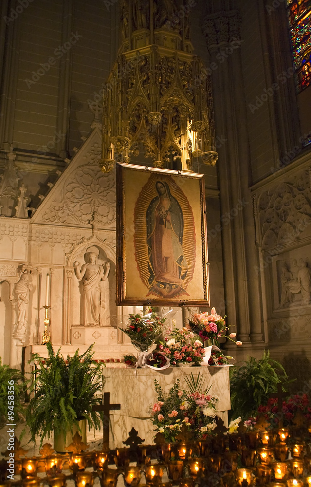 Obraz premium Guadalupe Shrine Saint Patrick's Cathedral New York City.