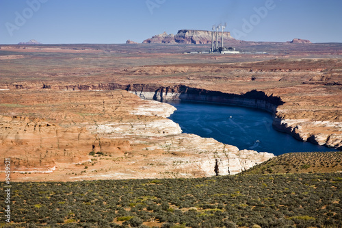 Part of the beautiful lake powell in utah, USA. photo