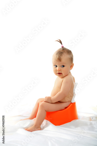 Beautiful baby. Shot in studio. photo