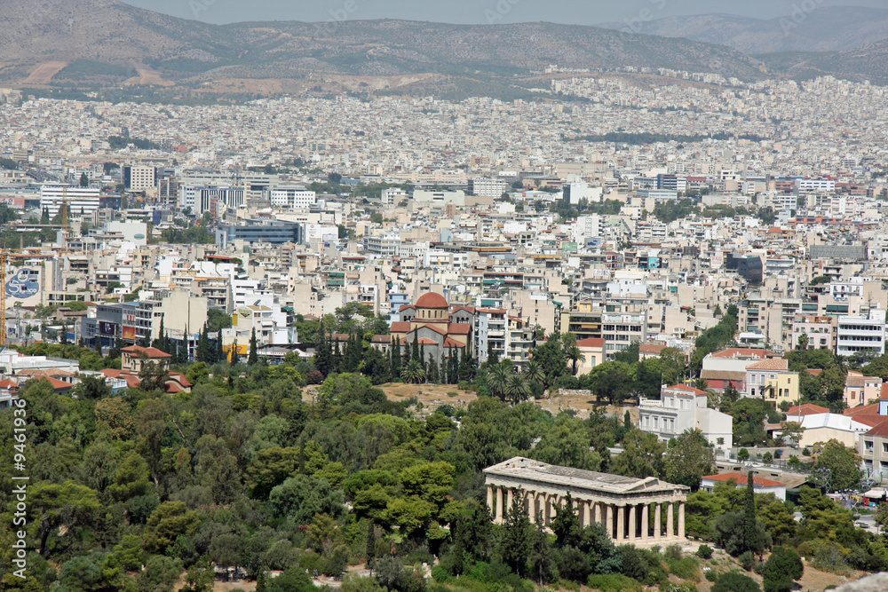 Athen mit Tempel