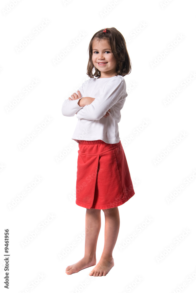 Young and pretty girl. Full isolated studio picture Young and pretty girl. Full isolated studio picture