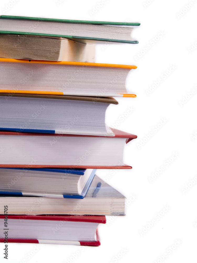 Books stack isolated on a white background Books stack isolated on a white background