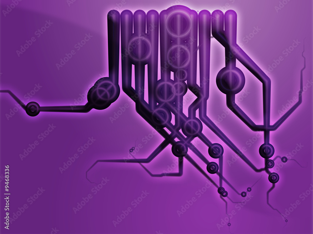 Abstract technical schematic diagram illustration