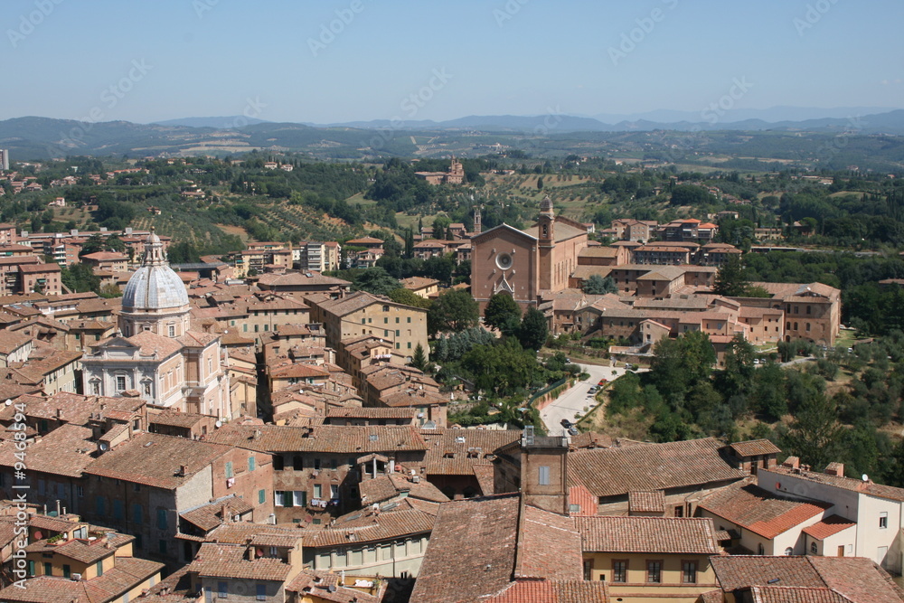 Panorama della città di Siena