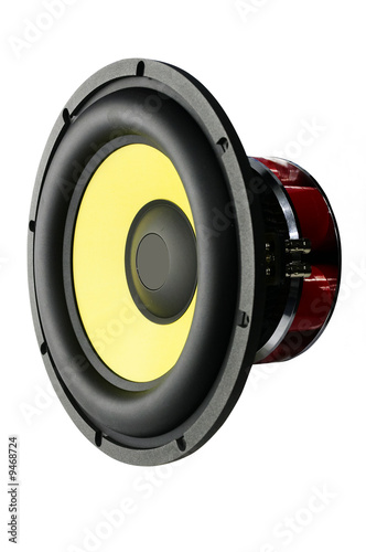 Big speaker for car sound (isolated)