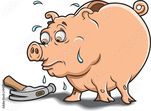Piggy Bank and Hammer