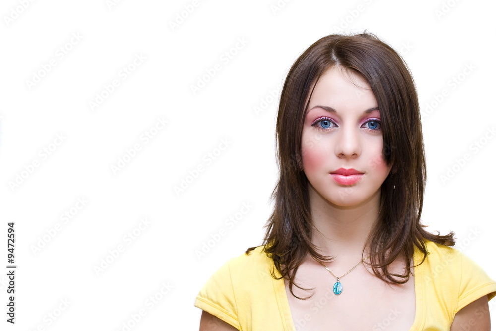 Beautiful woman isolated on white background Beautiful woman isolated on white background