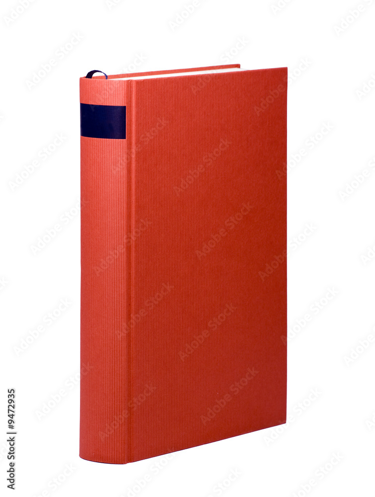 red book with blank cover isolated on white red book with blank cover isolated on white