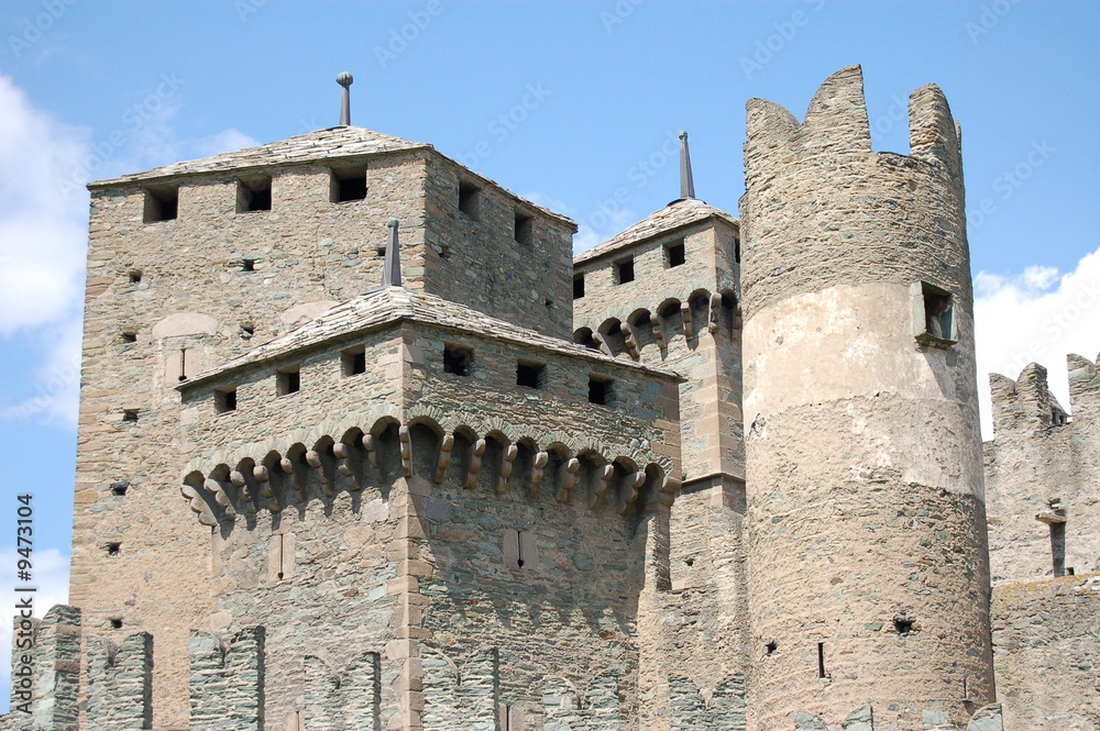 Castello di Fenis blocco centrale