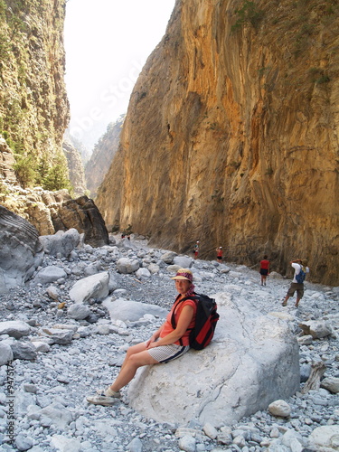 Billede på lærred samaria gorge