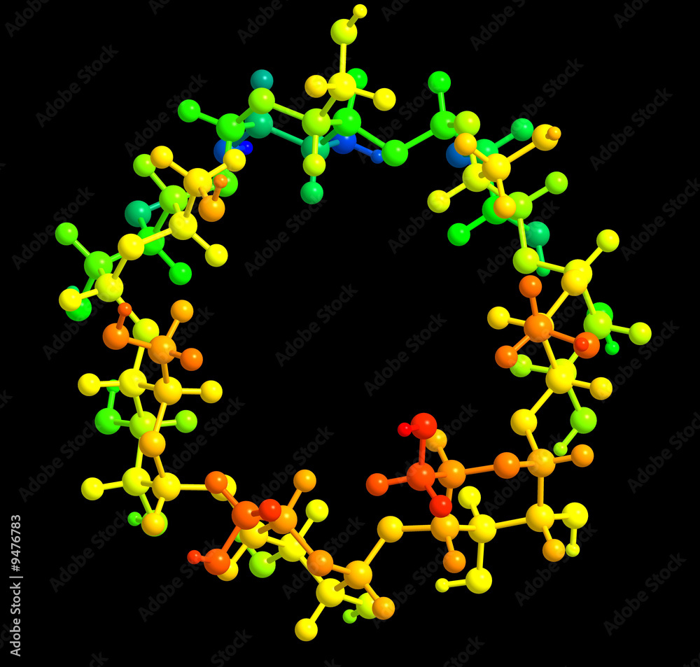 3d model of molecular structure