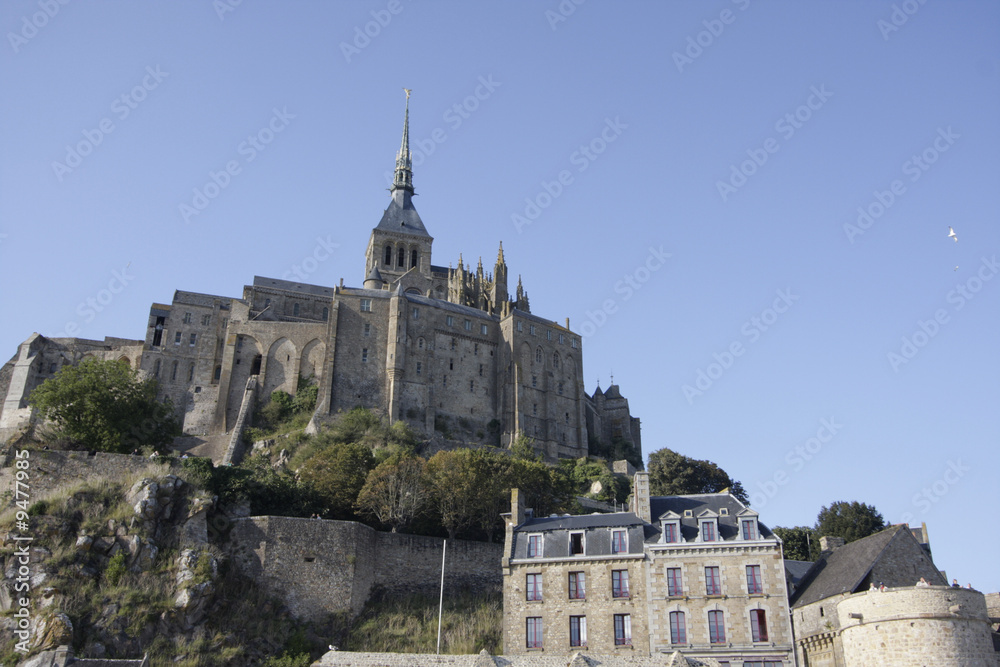 a view of the mont saint michel, in normandy
