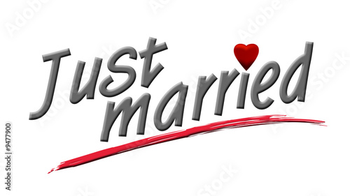 Just married photo