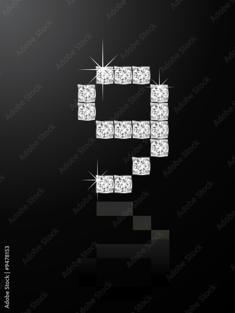 Fototapeta premium 輝く数字