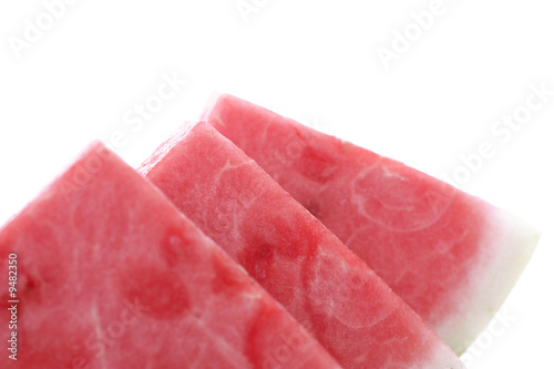 Frische Wassermelone auf weißen Hintergrund.