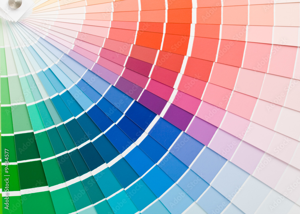 Obraz premium Abstract background from color guide. Close up.