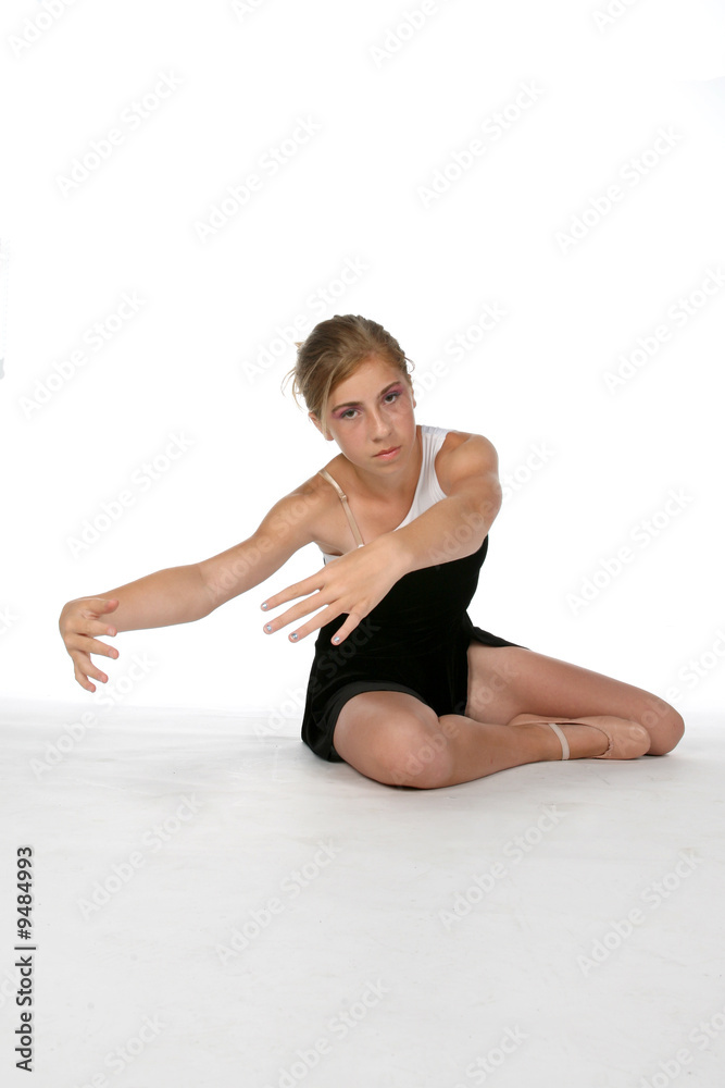 pretty young ballerina against high key background pretty young ballerina against high key background