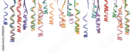 Foto confetti or streamer .isolated on a white background